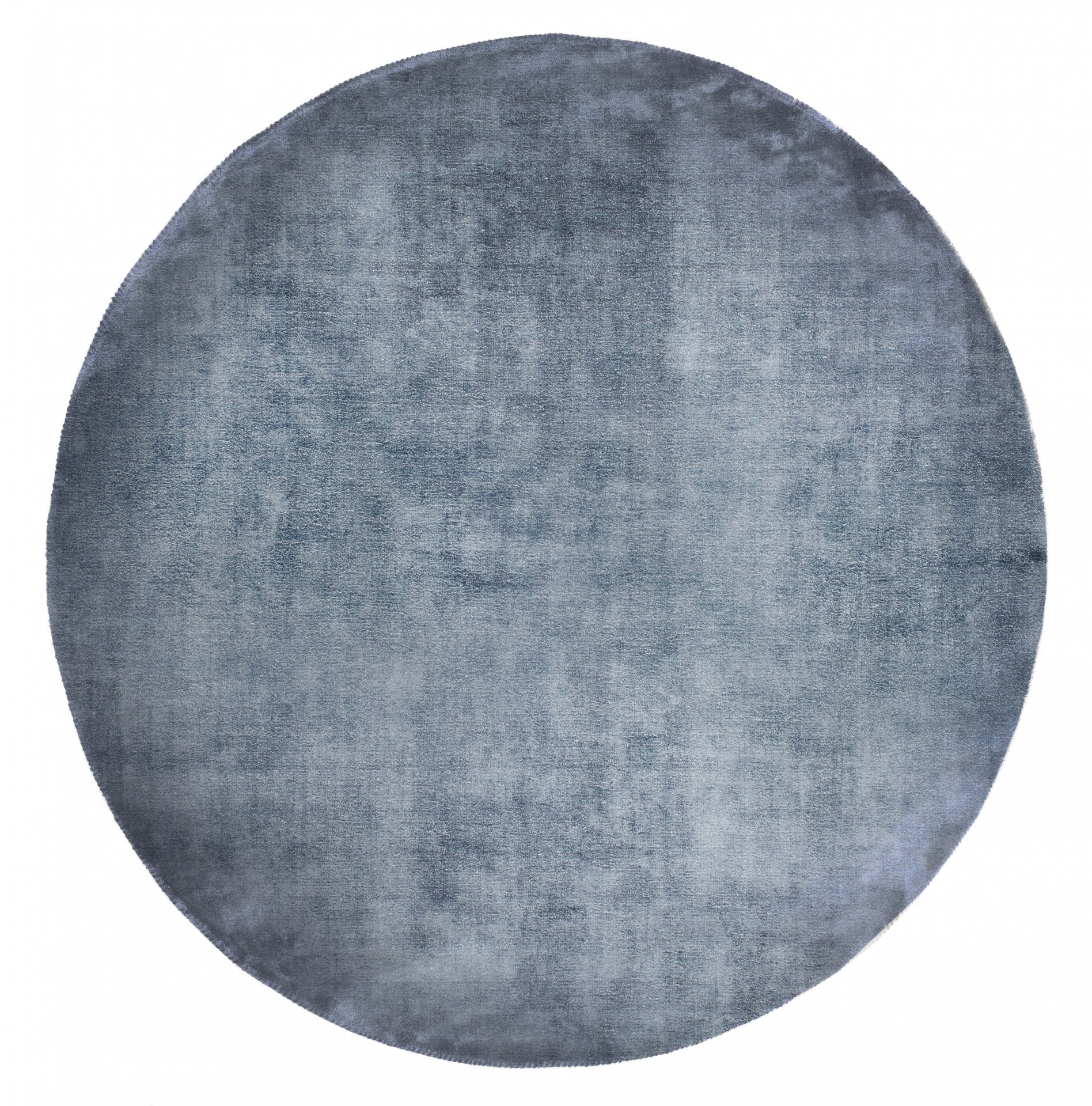Apaļš paklājs LINEN DARK BLUE (Roku darbs kolekcija)